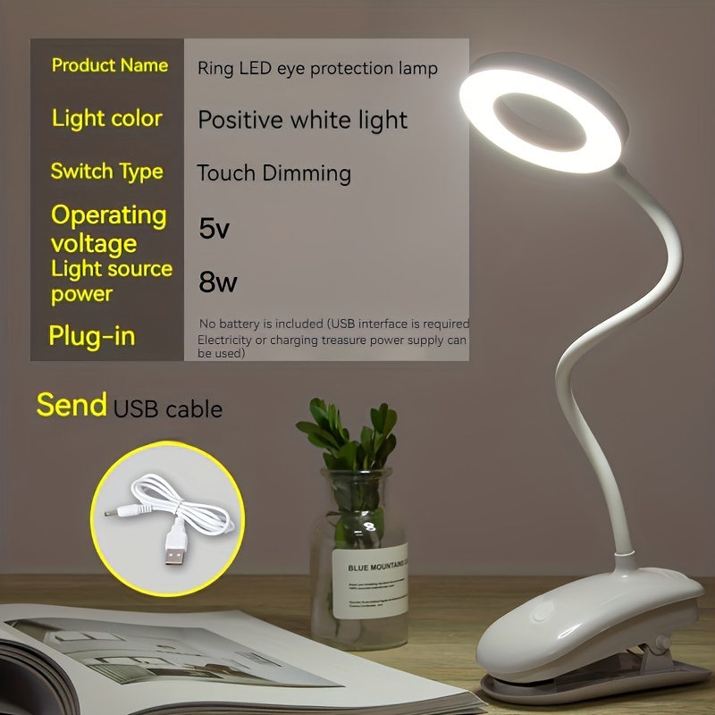 Clip On Light Reading Lights 48 Led Usb Desk Lamp With 3 - Temu