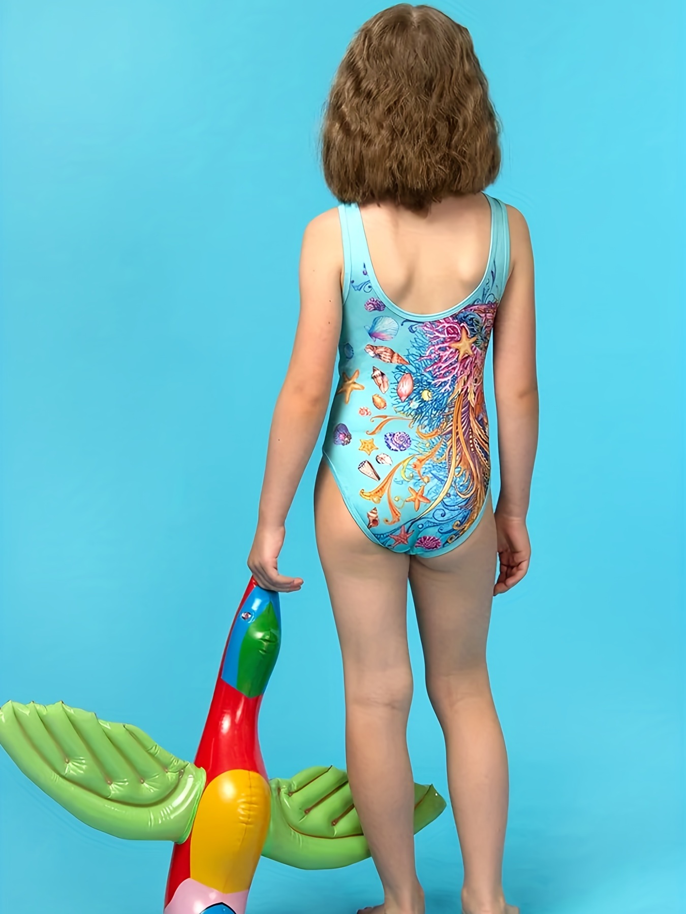 Acheter 3-10 ans enfants filles licorne imprimé maillot de bain une pièce  enfants filles été maillots de bain été plage porter petites filles maillots  de bain