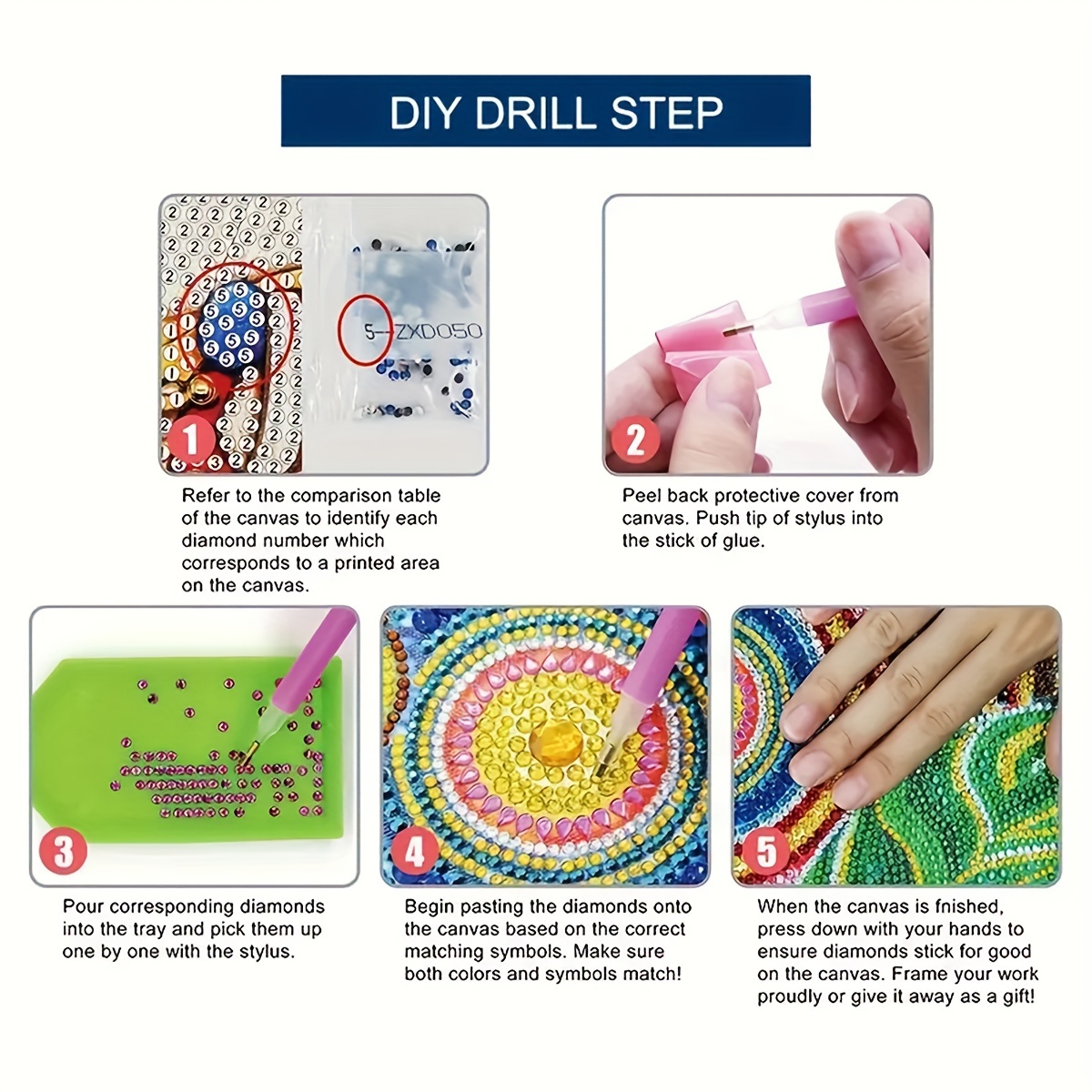 Peacock Diamond Painting Kit DIY Pendant Home Decor