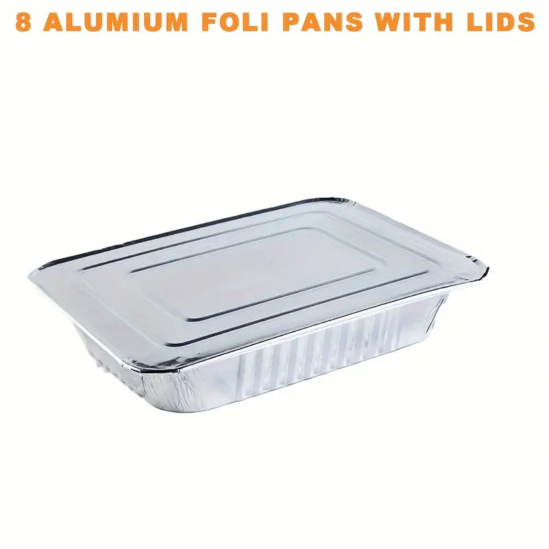 Aluminum Pans 9x13 Disposable Foil Half Size Steam Table - Temu