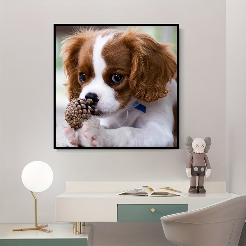 5D Diy Diamond Art King Charles Spaniel Diamond Painting Kits