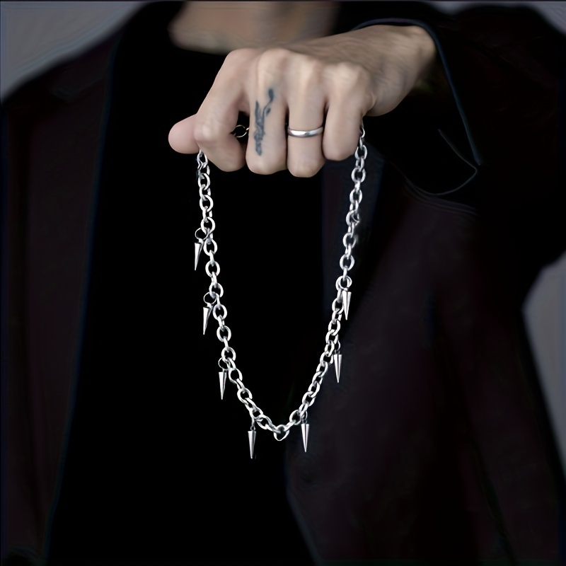 Trendy men and women niche hip-hop style clavicle 2024 chain accessories jewelry