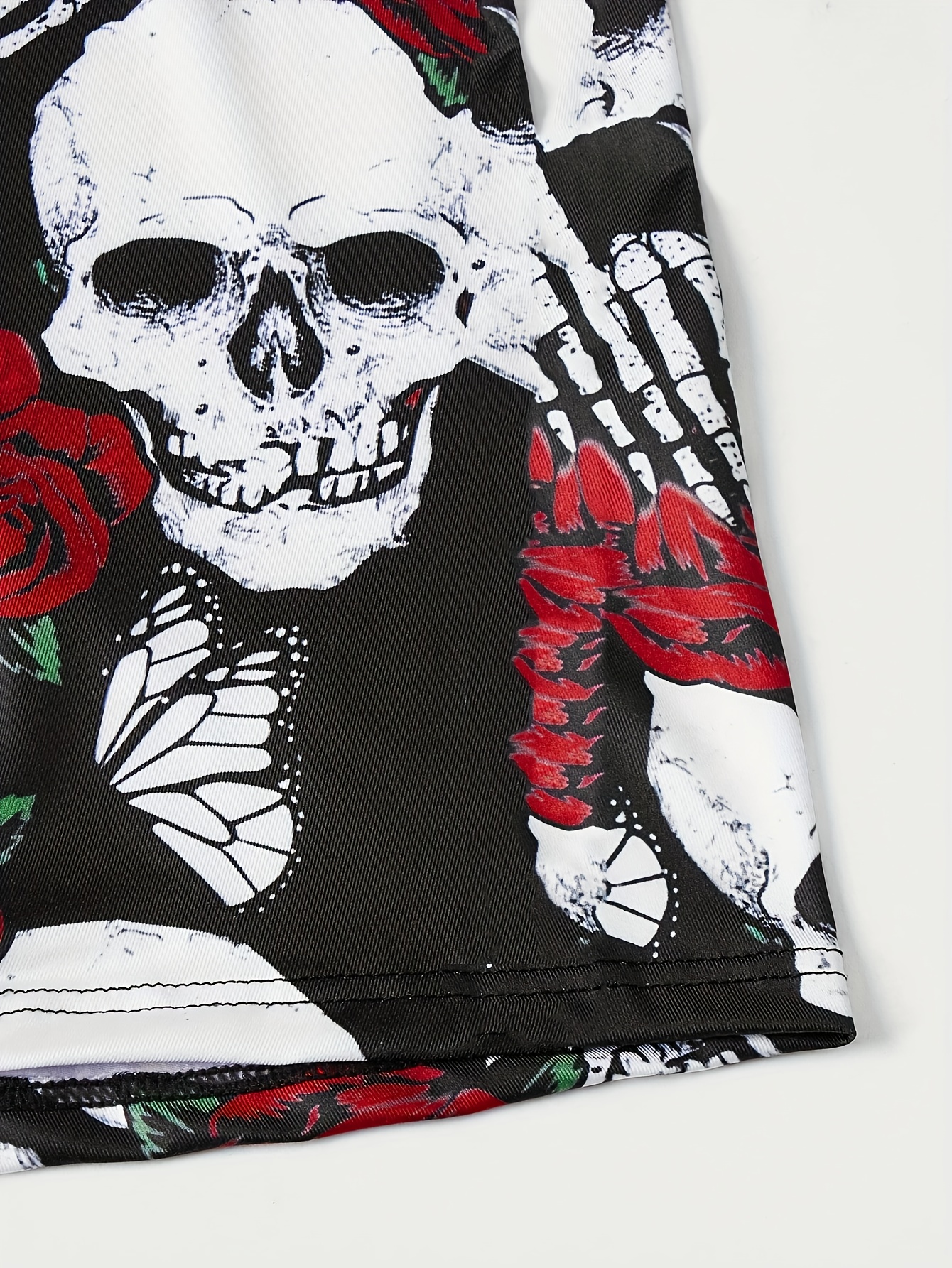 Hot Skull Rose Digital Printed Men's Underwear Comfortable - Temu