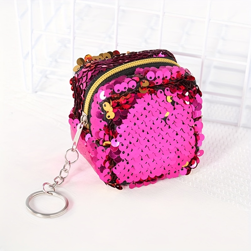 Girls Sequin Coin Purse Mini Wallet Small Storage Bag