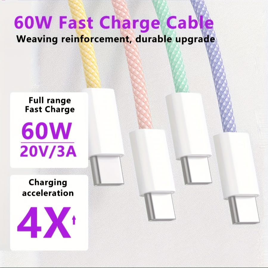 Câble de charge iPhone 3 PCS - USB - EXTRA LONG + Chargeur iPhone robuste -  Câble de