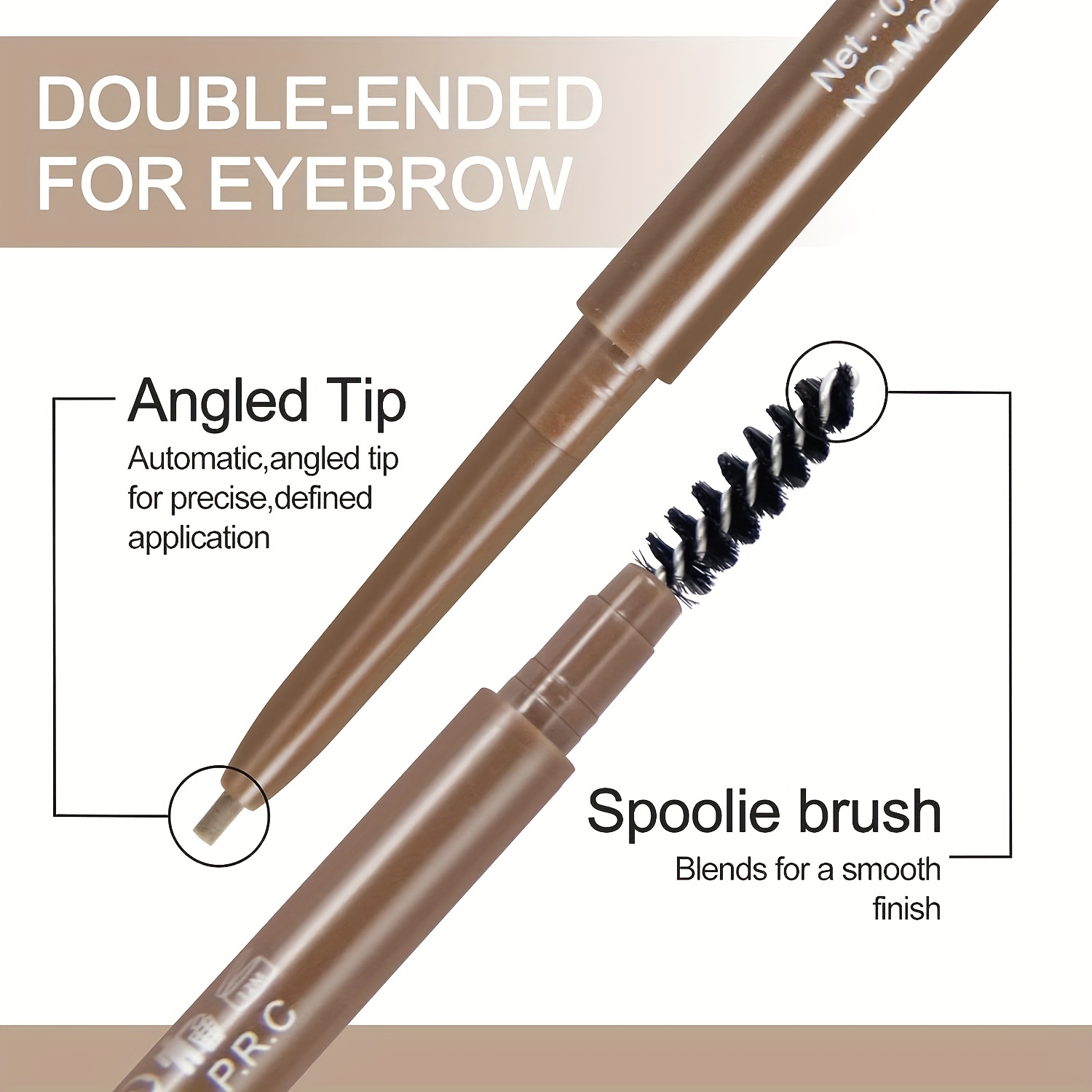 3-In-1 Brow Coloring Set: Gel, Pencil, Pomade - Brown