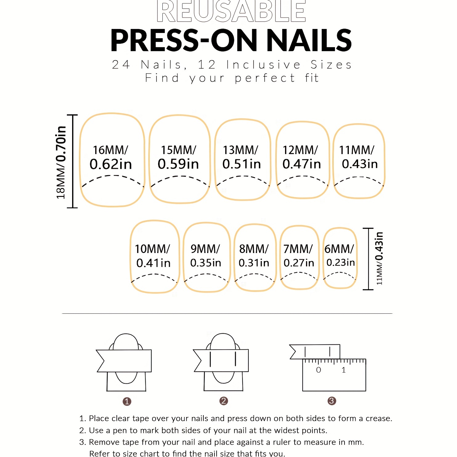 24pcs Nude Pink Press On Nails Full Cover Short Square False Nails