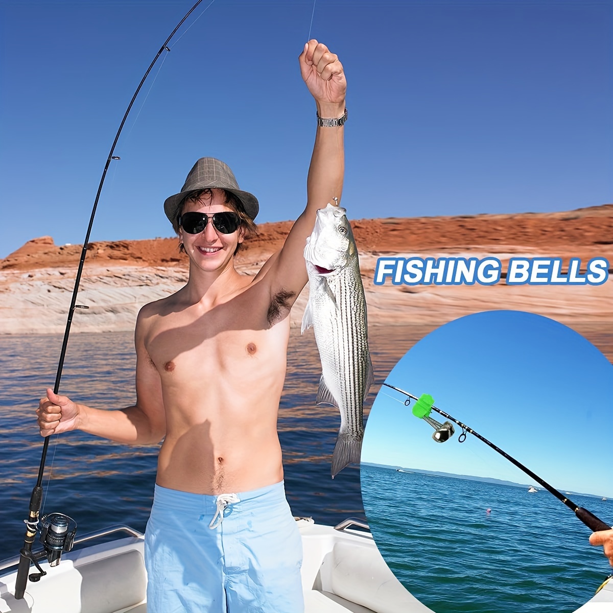 Plastic Fishing Bells Clips Fishing Rod Alarm With Dual - Temu