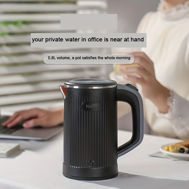 1pc 600w Plug-in Portable Travel Mini Electric Kettle With 0.8l