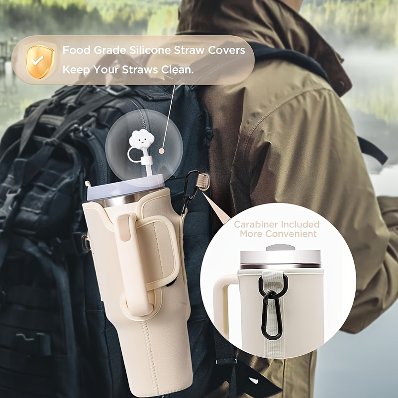 Portable Carabiner Water Bottle Holder For - Temu