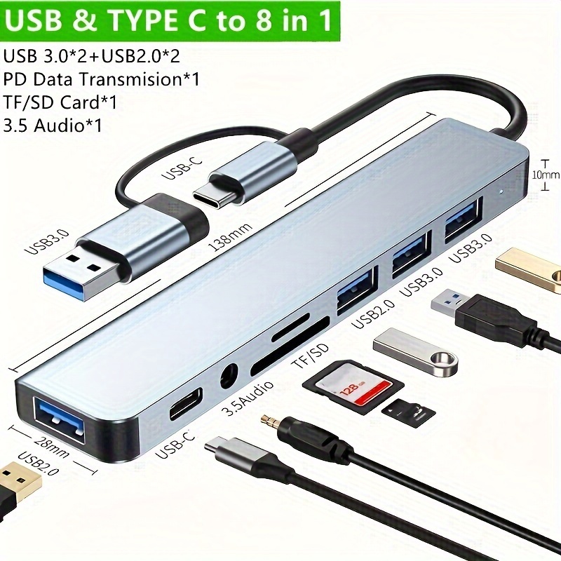 1 PC New 2.0 HUB Extender 3 Port Expansion USB Splitter USB - Temu Canada