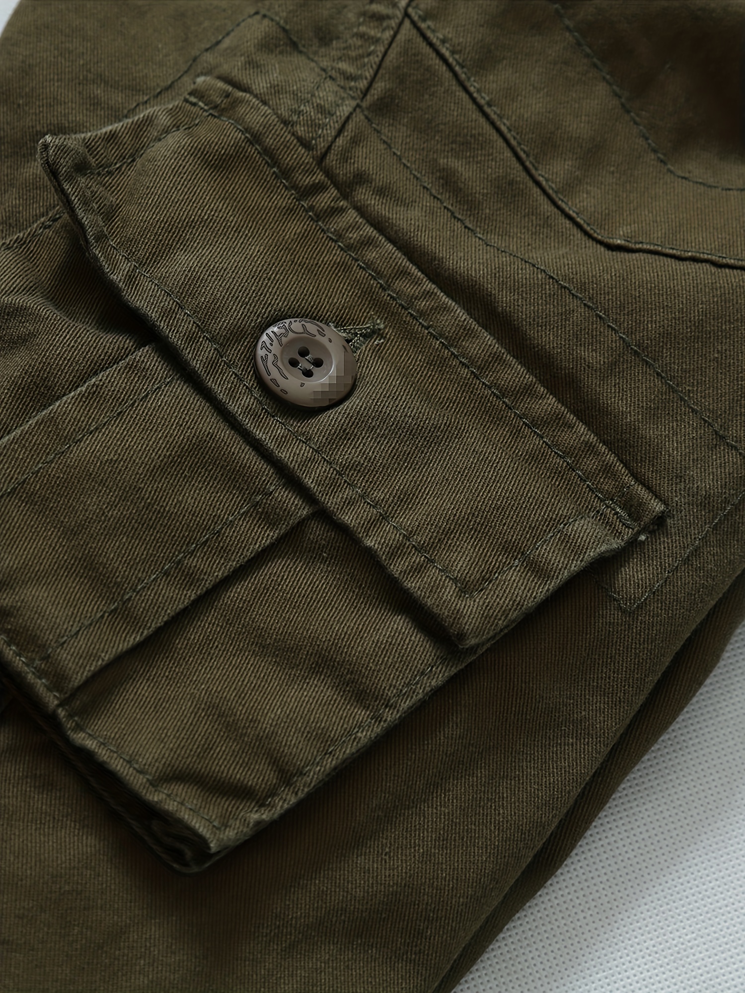 Mens Cargo Camo Pants Multi Pocket Lightweight Army Regular Fit Camo Grey  44x30
