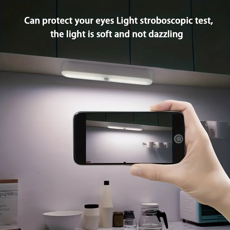 1 Luz Armario Led Luz Sensor Movimiento Alimentada Batería - Temu