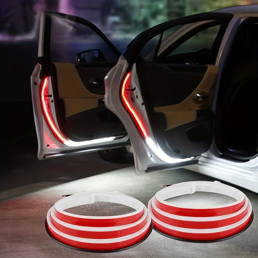 Winzwon - Tira de luces LED para interior de coche, 4 unidades, 48