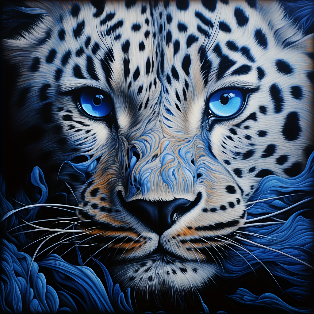 

1pc Diy Animal Pattern Diamond Painting Kit For Adults, Full Round Diamond Art Crafts Home Decor 30x40cm/12x16inch Without Frame