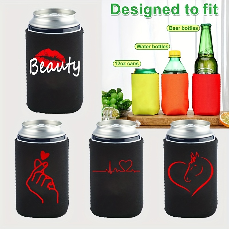 Non-slip Neoprene Can Cooler Sleeves - Standard Can Insulators With Beer  Bottle Sleeves And Covers - Keep Your Drinks Cool And Refreshing - Temu