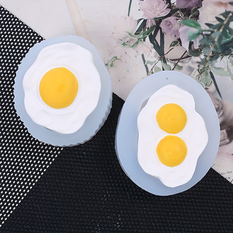 1pc Fried Egg Silicone Mold Food Shape Mold for Soap, Wax, Resin  Castings., Not Food Grade