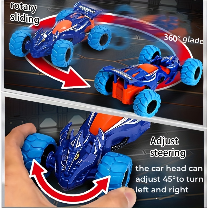 Wriggle Racing Car Toy 360° Turn Upright Walking Turn Around - Temu