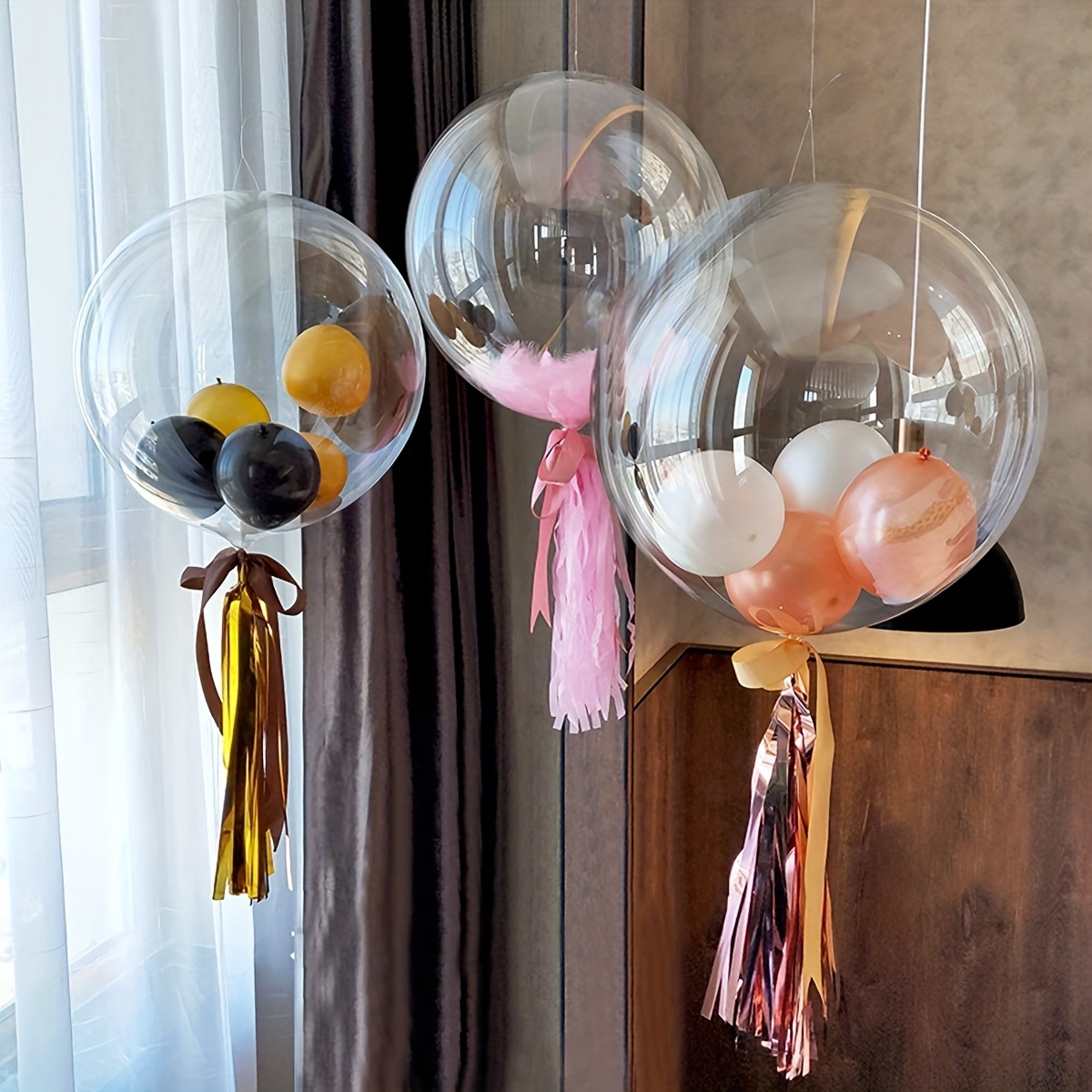 Globos de burbujas transparentes de 36, globos transparentes, globos de  cumpleaños redondos, globos de baby shower, globos de fiesta -  España