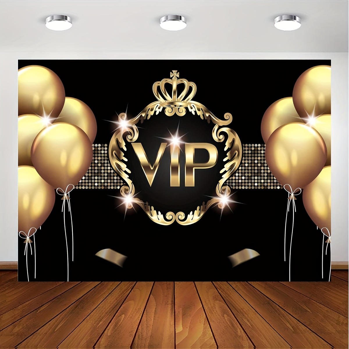 Black And Gold Party Decorations - Temu