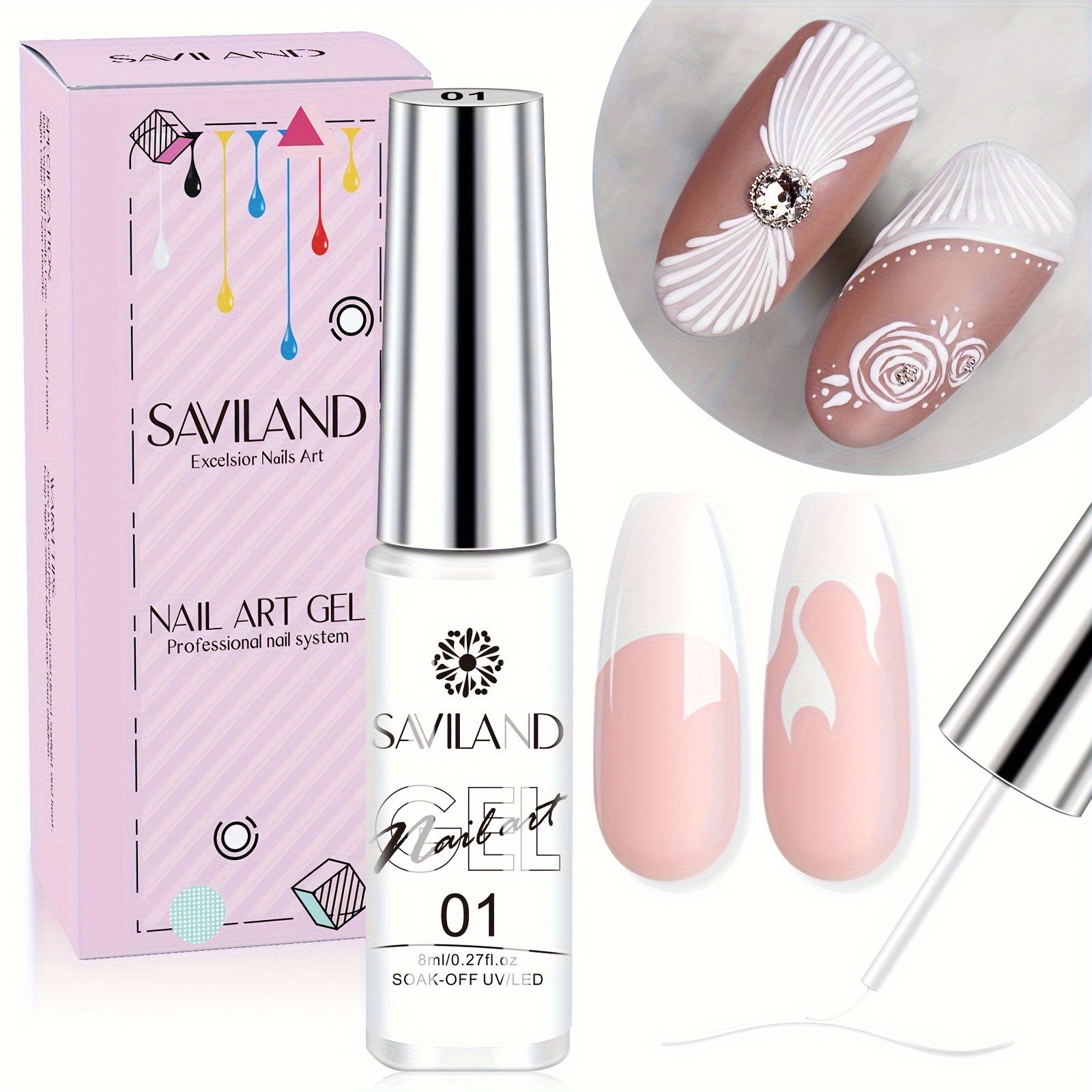 Gel Nails Polish Liner - Temu