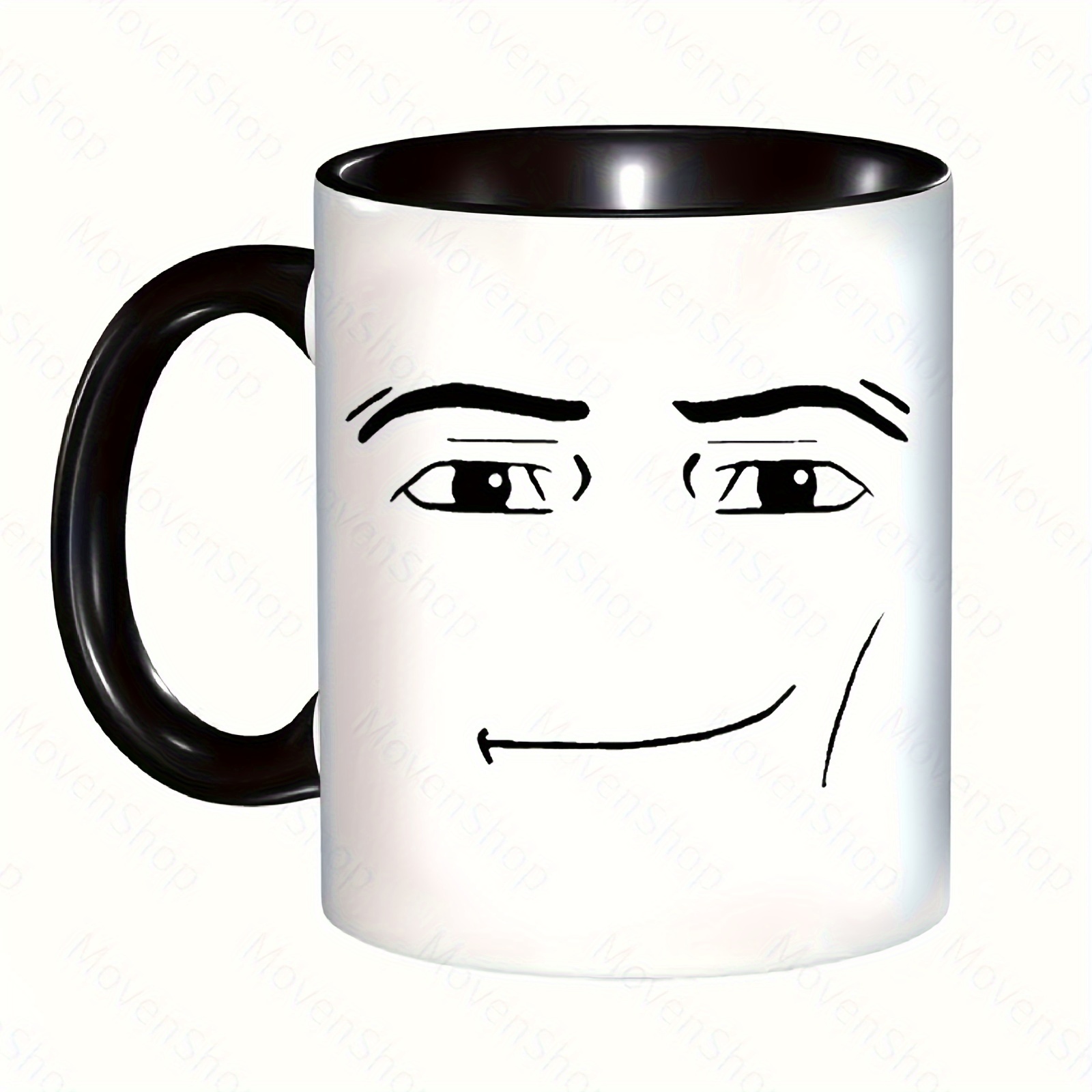 Roblox Man Face Meme Mug Funny Mug Gift Idea for Kids or Friends