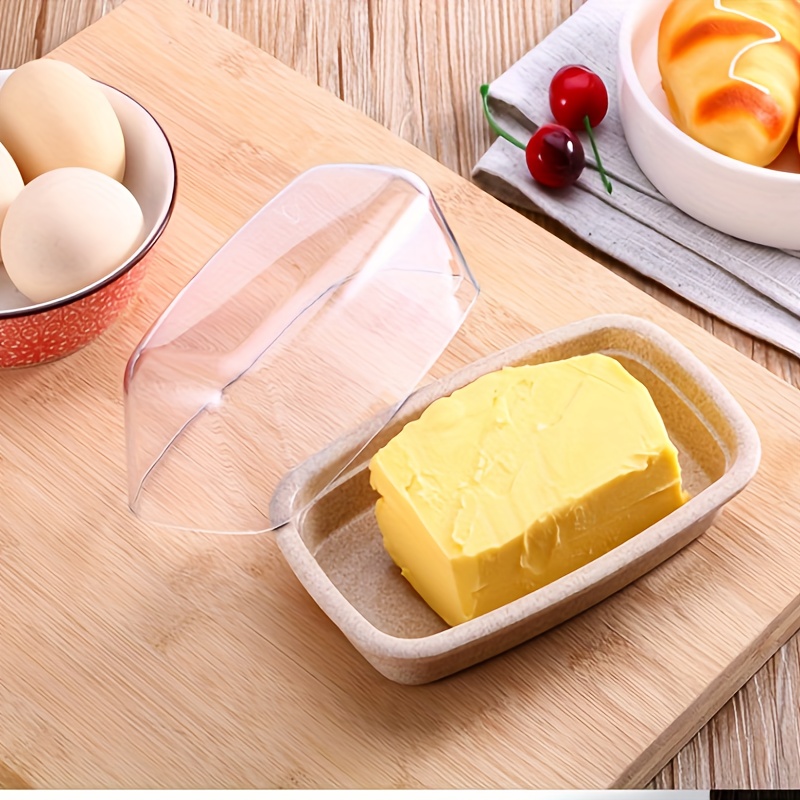 Acheter Boîte à beurre en céramique à couvercle hermétique, avec couvercles  ronds en bois, porte-beurre en porcelaine, ménage