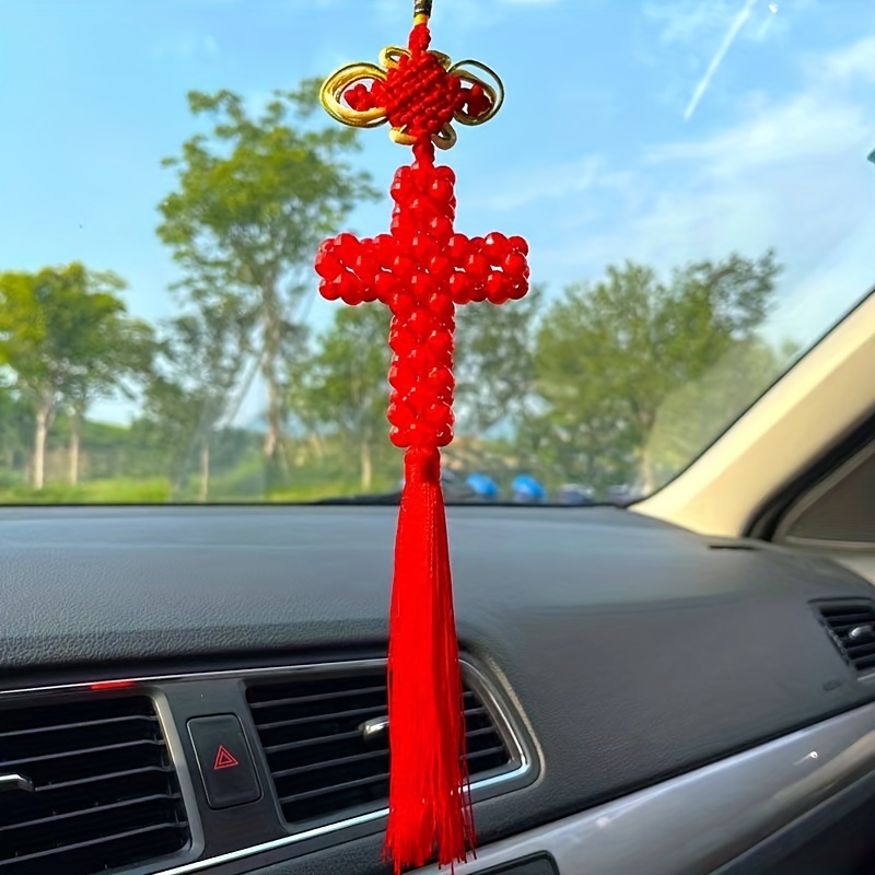 Metall-Diamant-Kreuz Jesus Anhänger, Rückspiegel, hängende Auto Zubehör