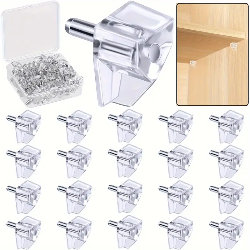 Shelf Support Peg Support Cabinet Shelf Pins Clear Plastic - Temu