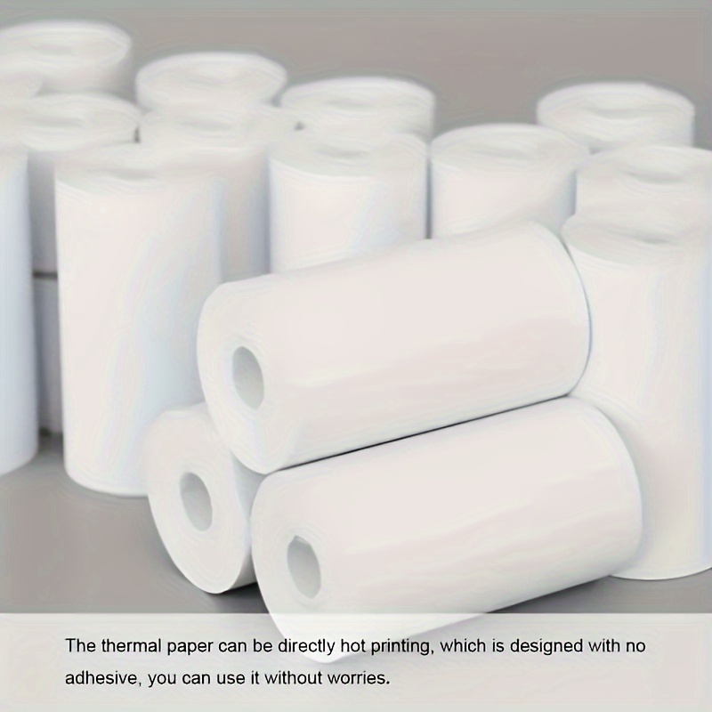 15 rollos de papel mini impresora premium, rollos de papel térmico regular  para mini impresora térmica de bolsillo, impresora térmica de recibos