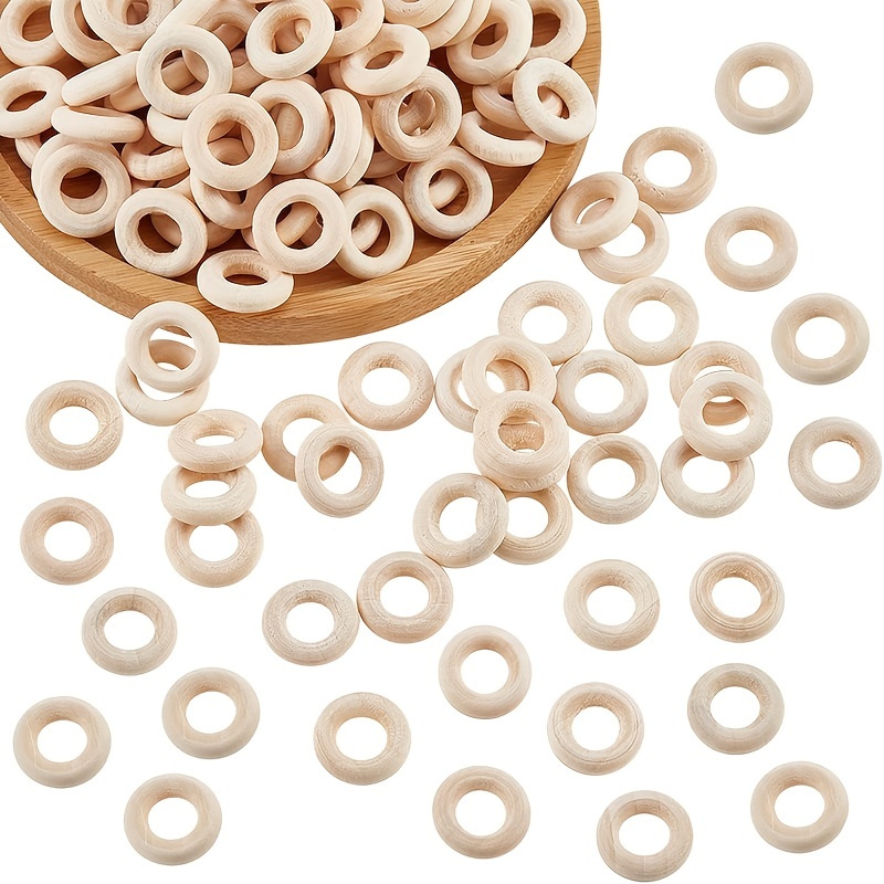 25pcs 70mm Wooden Circles for Crafts, Unfinished Round Wooden