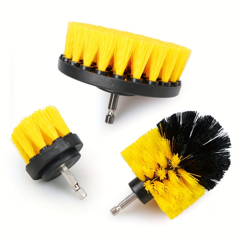 Electric Scrubber Brush Drill Brush Kit Plastic Round - Temu