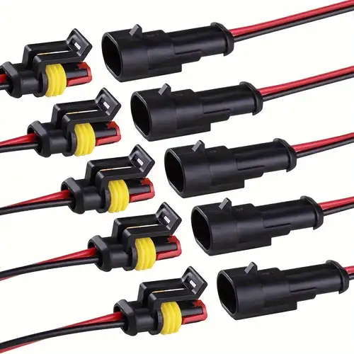 5 Paare 18awg 12v 5a Power Pigtail Barrel Plug Connector Kabel, 2