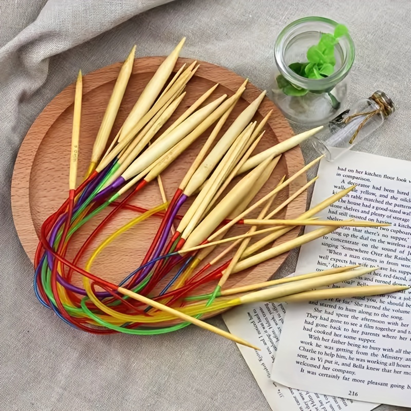 Tunisian Crochet Hooks Set Afghan Bamboo Knitting Needles - Temu