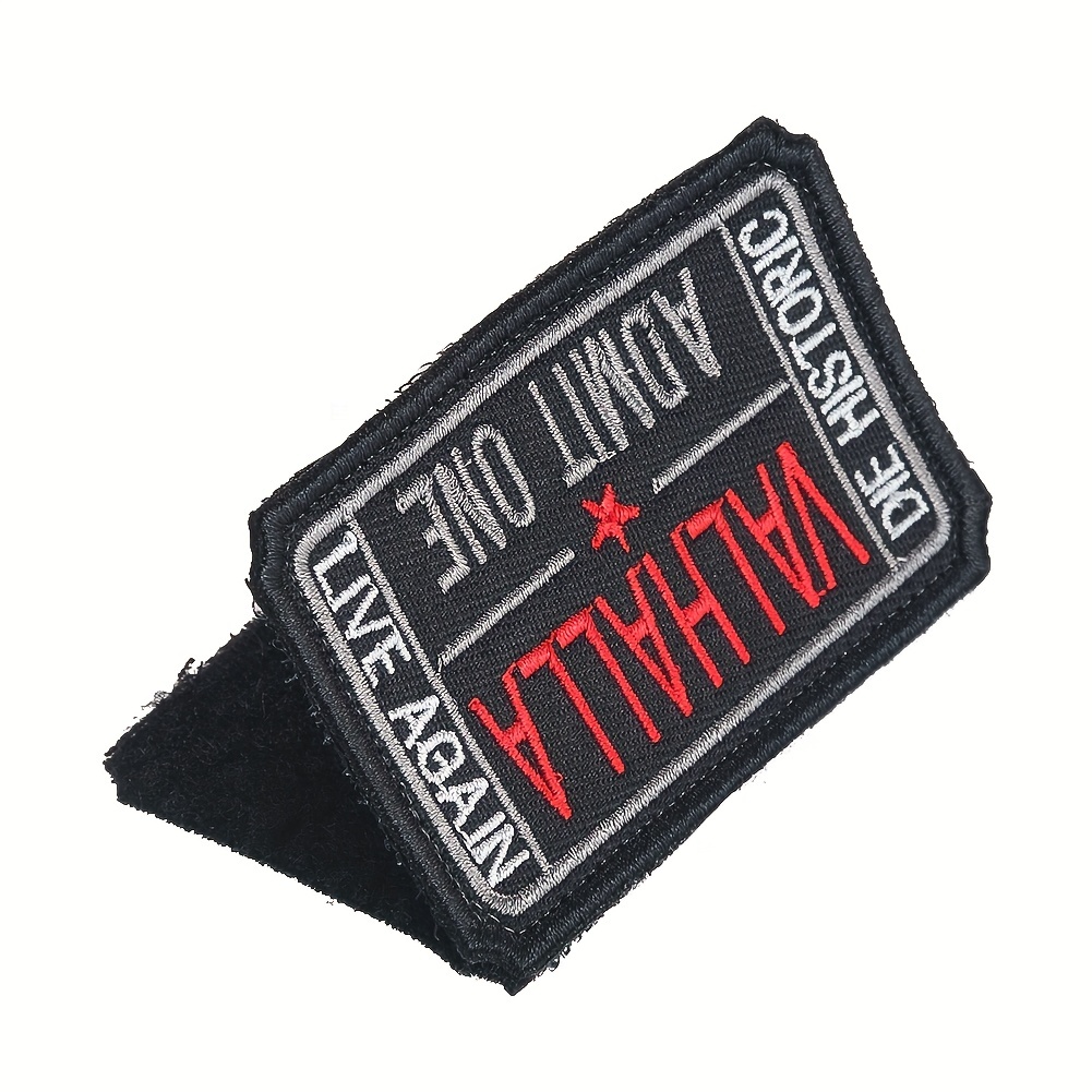 Valhalla Admit One Velcro Morale Funny Patches 2