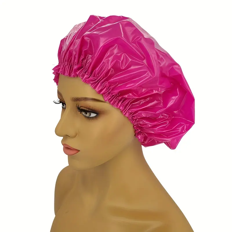 Bonnet De Douche Imperméable En PVC Pour Femme – Protégez Vos Cheveux Et  Profitez D'un Bain Relaxant – Accessoires De Salle De Bain - Temu Canada