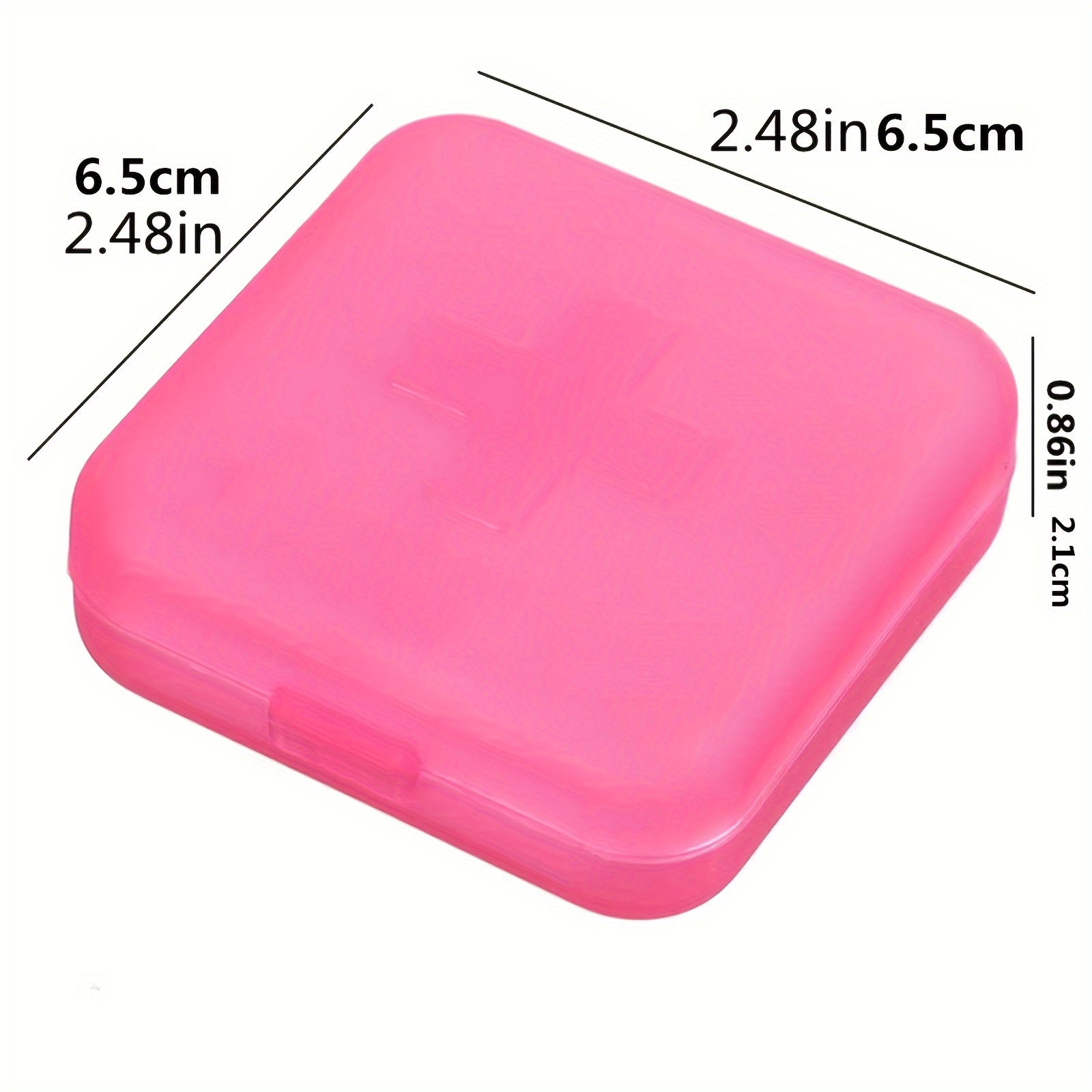 2 Pack Pill Case Organizer,Travel Pill Box with Label, Daily Medicine  Organizer Case, Waterproof Pocket Container Case, Portable Pink Supplement  Case