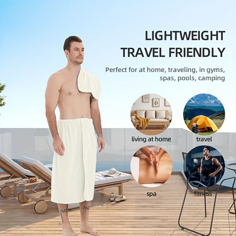 Plus Size Super Long Large Bath Towel Microfiber Wearable Soft