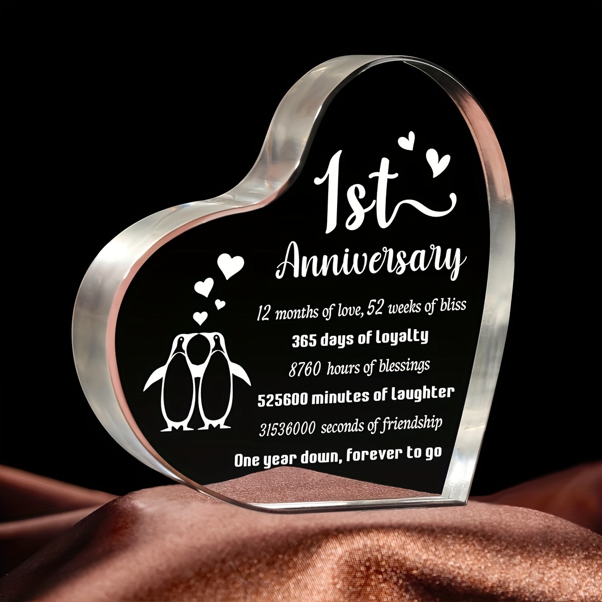 Anniversary Gifts for Boyfriend Husband Girlfriend Wife, 1st