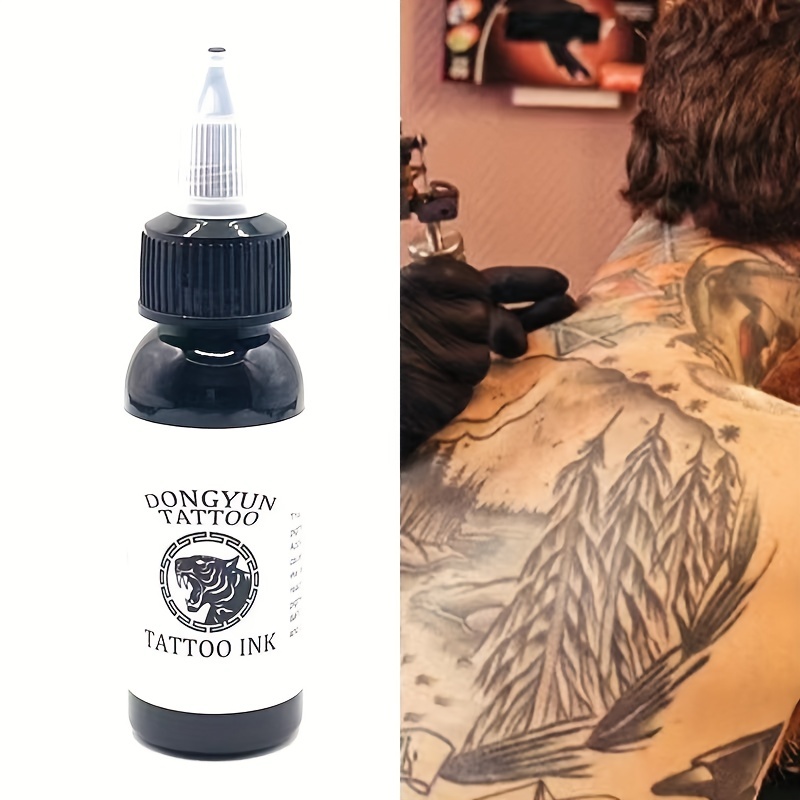 Tinta negra para tatuajes de 30ml