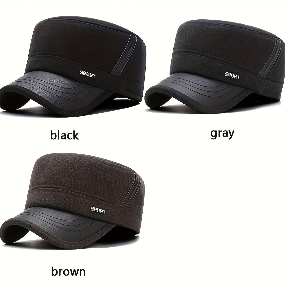 Winter Casual Windproof Warm Flat Cap For Middle aged And Elderly Men