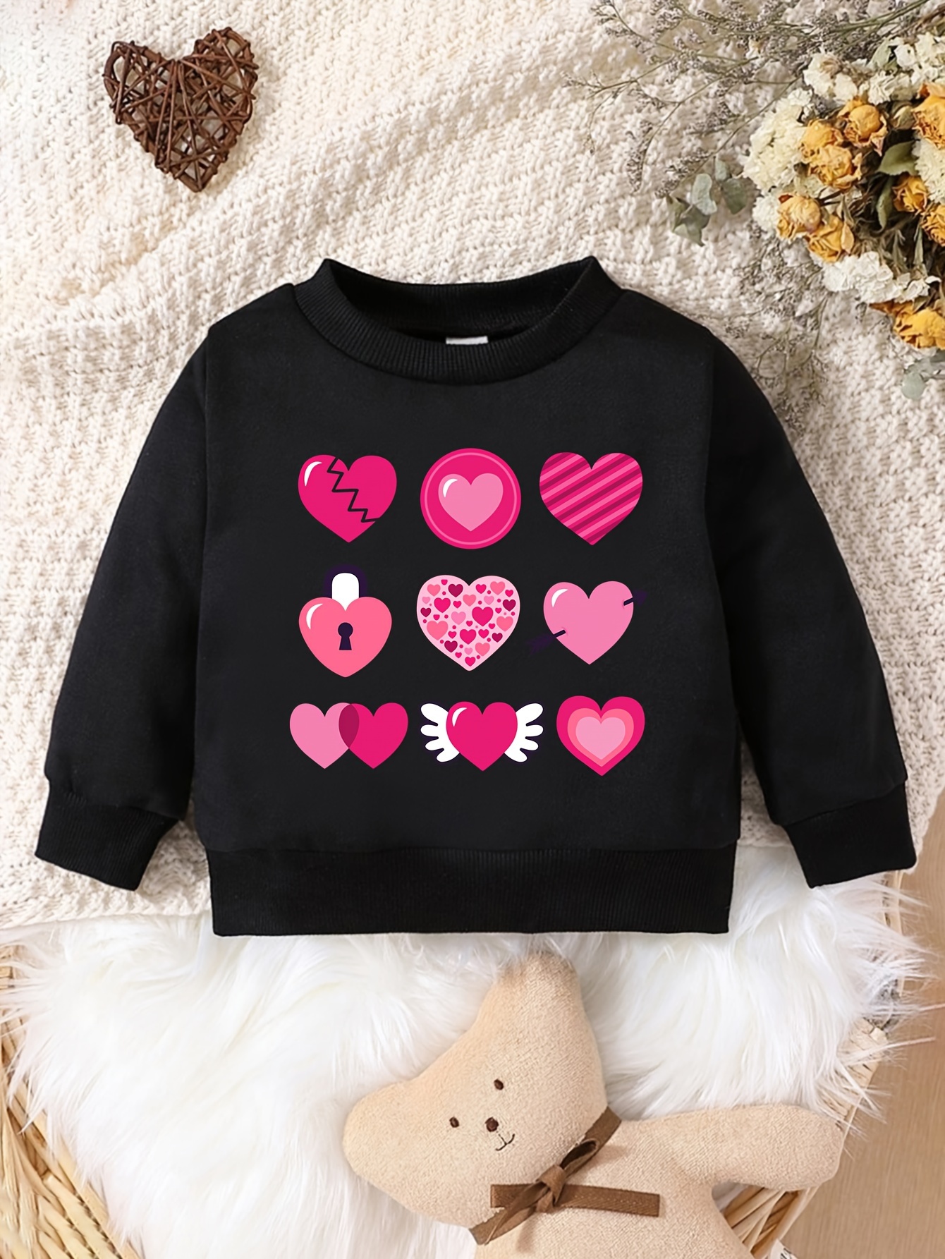 Baby girl shop black sweatshirt