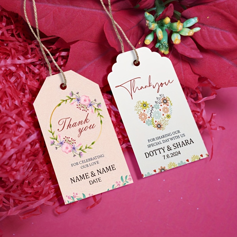 Original Design Paper Gift Tags,Thank You for Celebrating with Us