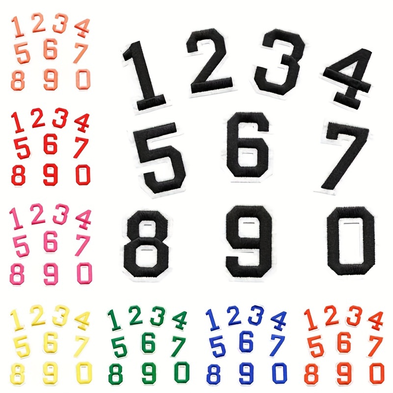 Arabic Number Patches 0 9 Figure Digit Badges - Temu