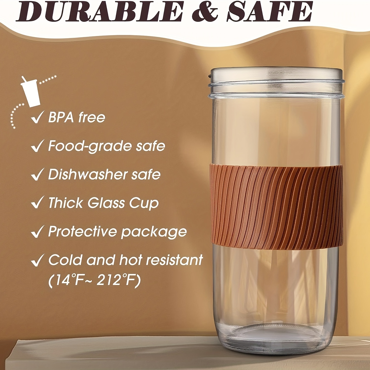 Reusable Thickened Ice Cup Perfect For Car Glass Straw Cups - Temu