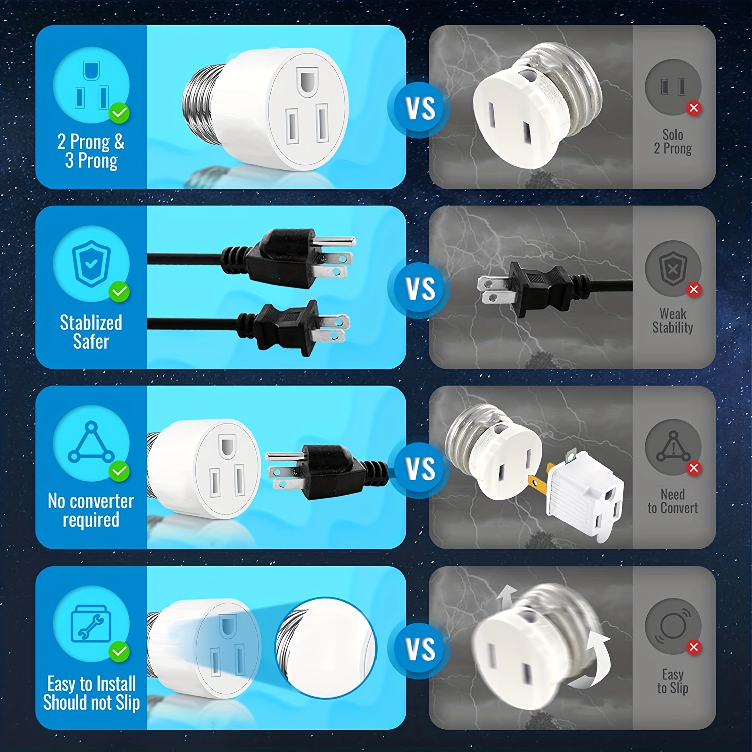 plug in socket light