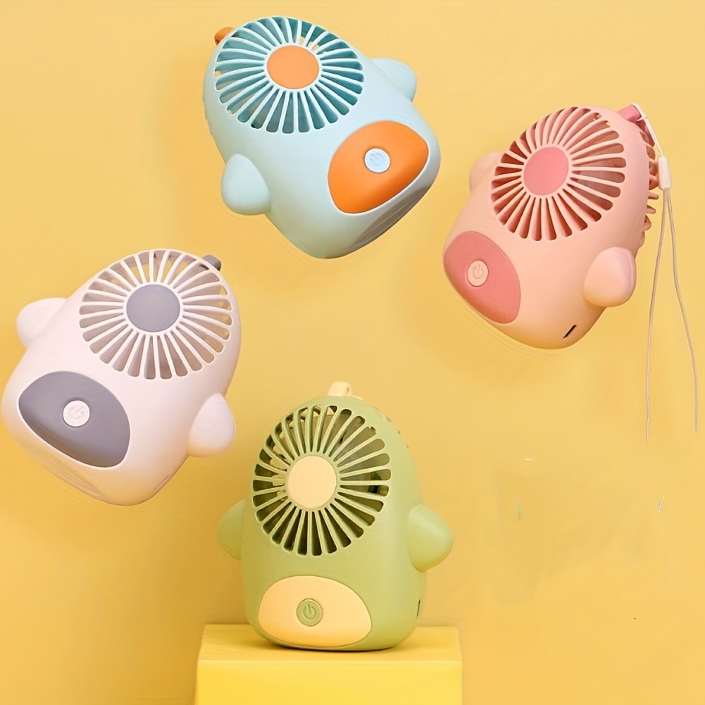 Summer Mini Strong Power Fan Durable Cartoon Handheld Small Fan