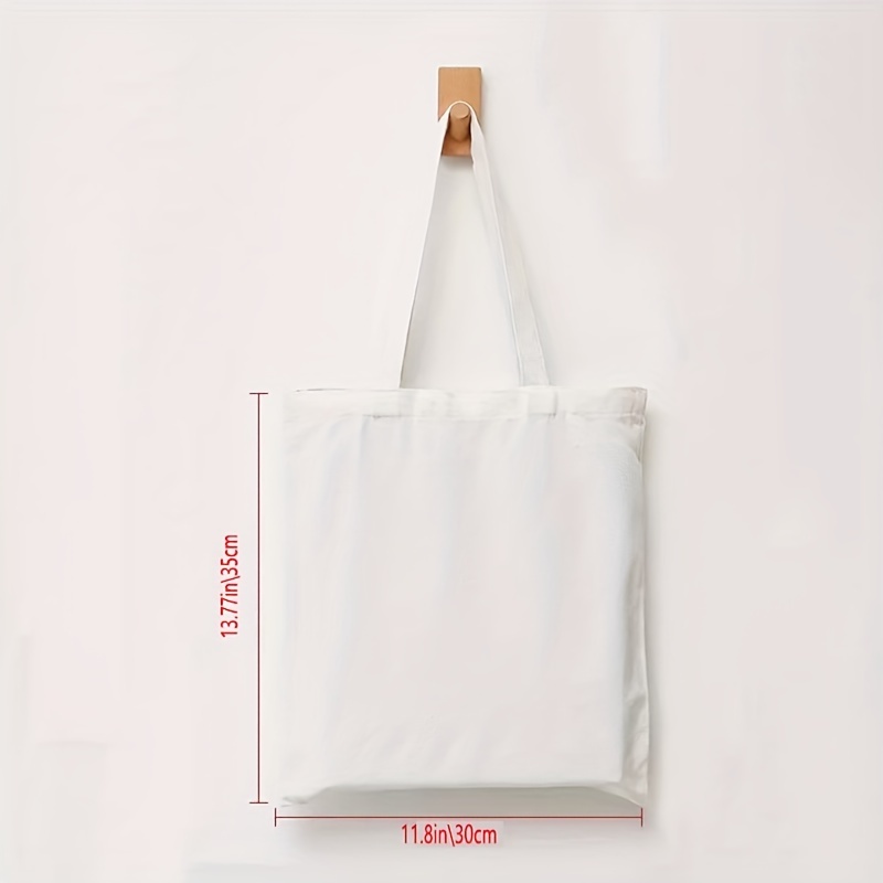 White Blank Canvas Tote Bag Mockup Image 3