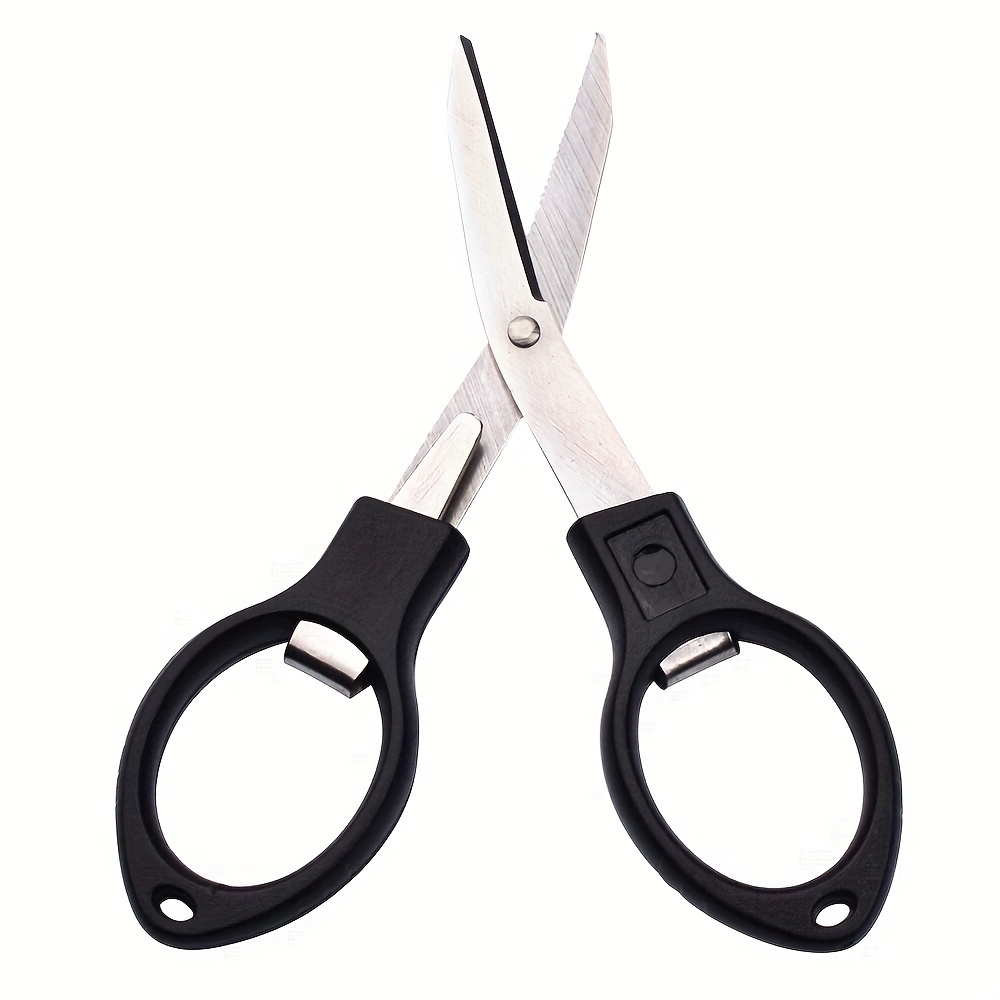 Silver Compact Folding Scissors