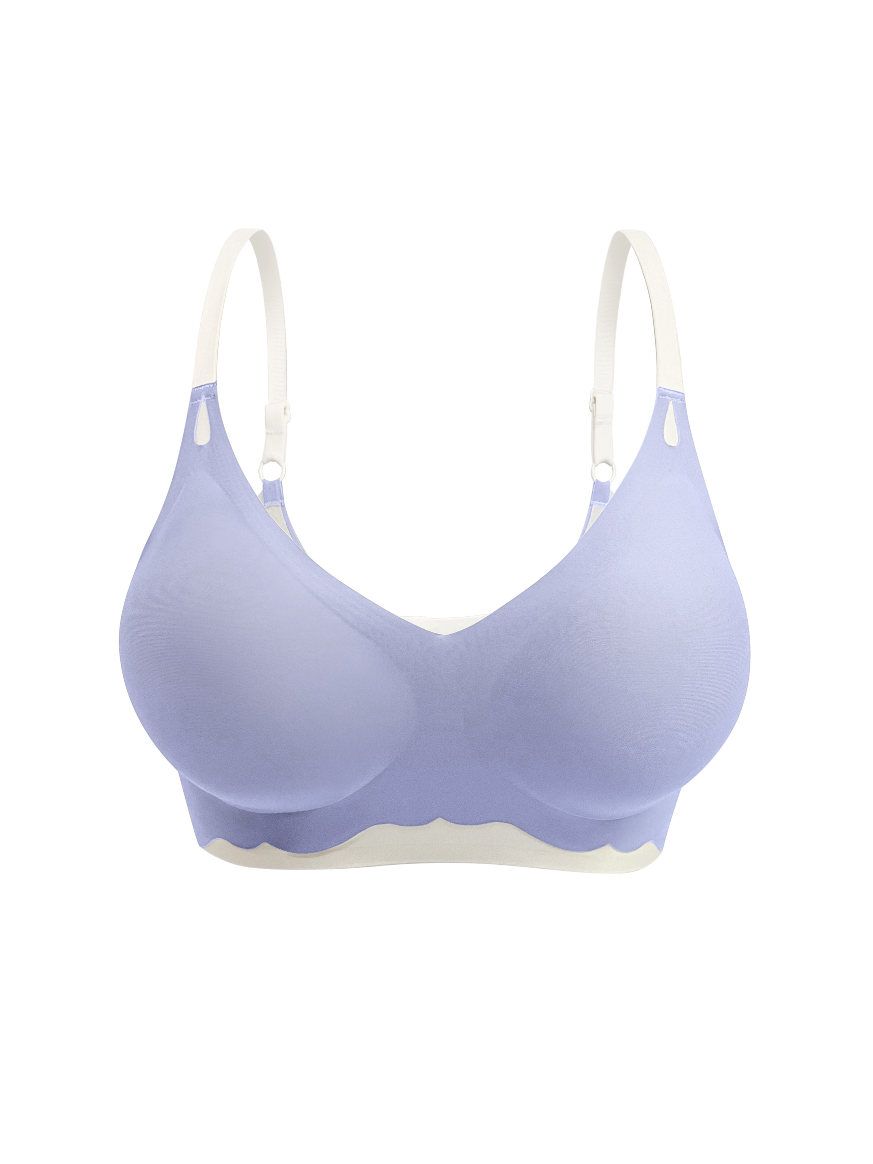 Simple Color Block Wireless Bra